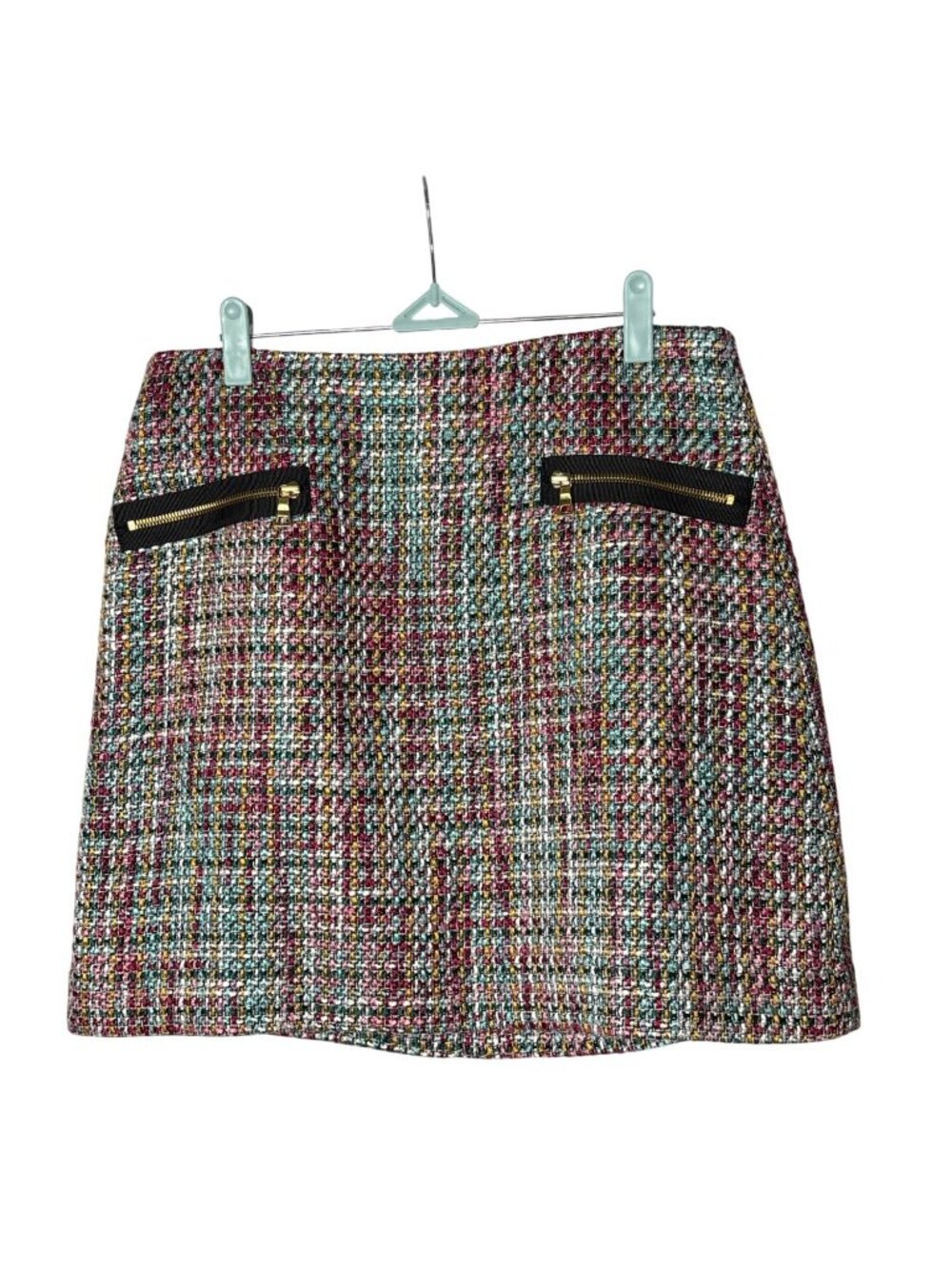 LOFT Womens Straight Skirt Size 8 Knee Length Tweed Woven Lined Multicolor